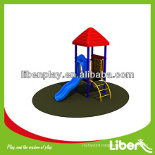 Simple Single Slide with roof Wave slide Small modular playground LE.JD.070 amusement playground slide, playground structure                
                                    Quality Assured